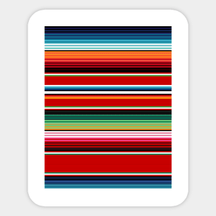 Mexican Serape Poncho Pattern Sticker